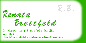 renata breitfeld business card